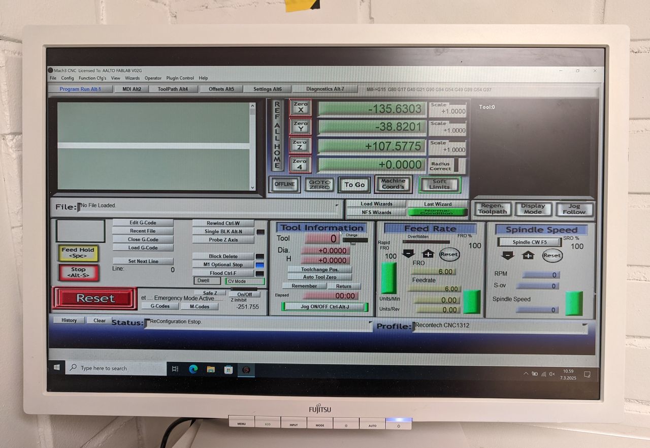 Mach3 CNC UI