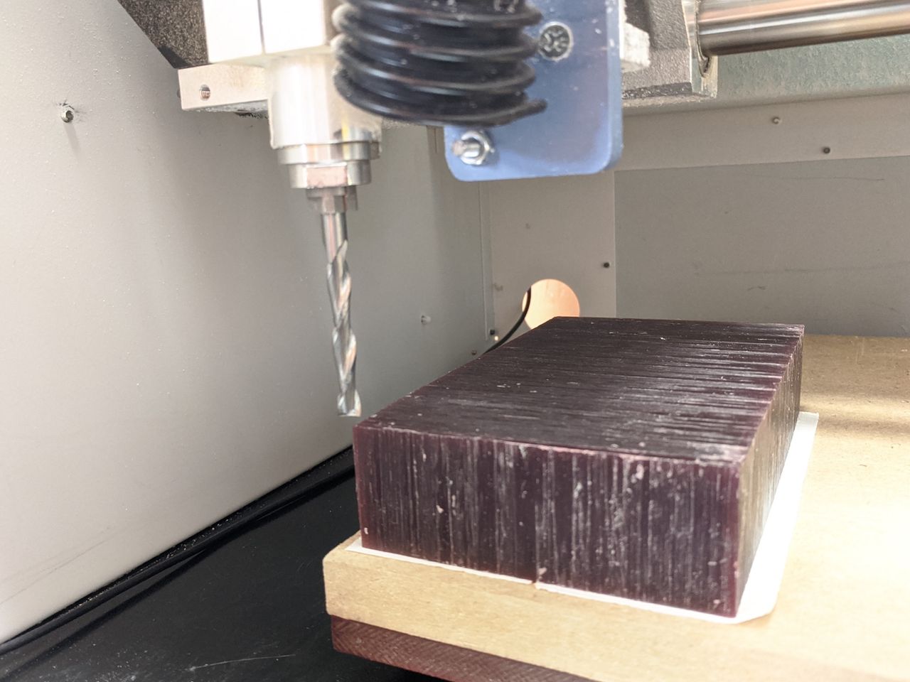 6mm mill, calibrating XY position.