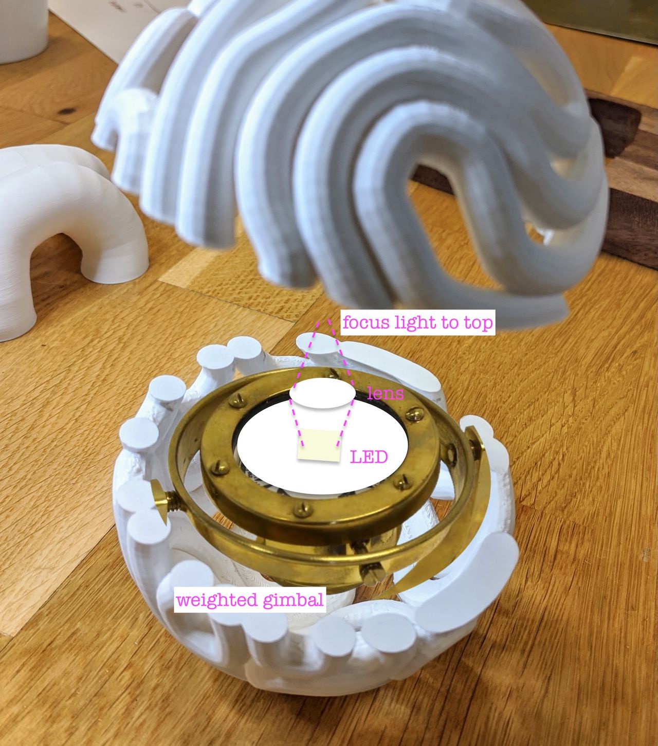 Light labyrinth Plan B illustration.